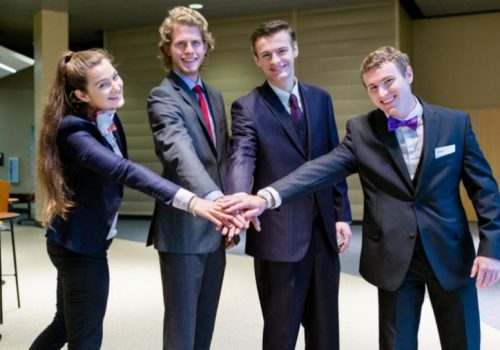 Image of four students