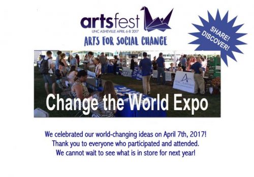 Change the World Expo flyer.